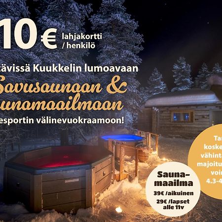 Kuukkeli Log Houses Teerenpesae - Premium Suite A48 Saariselka Bagian luar foto