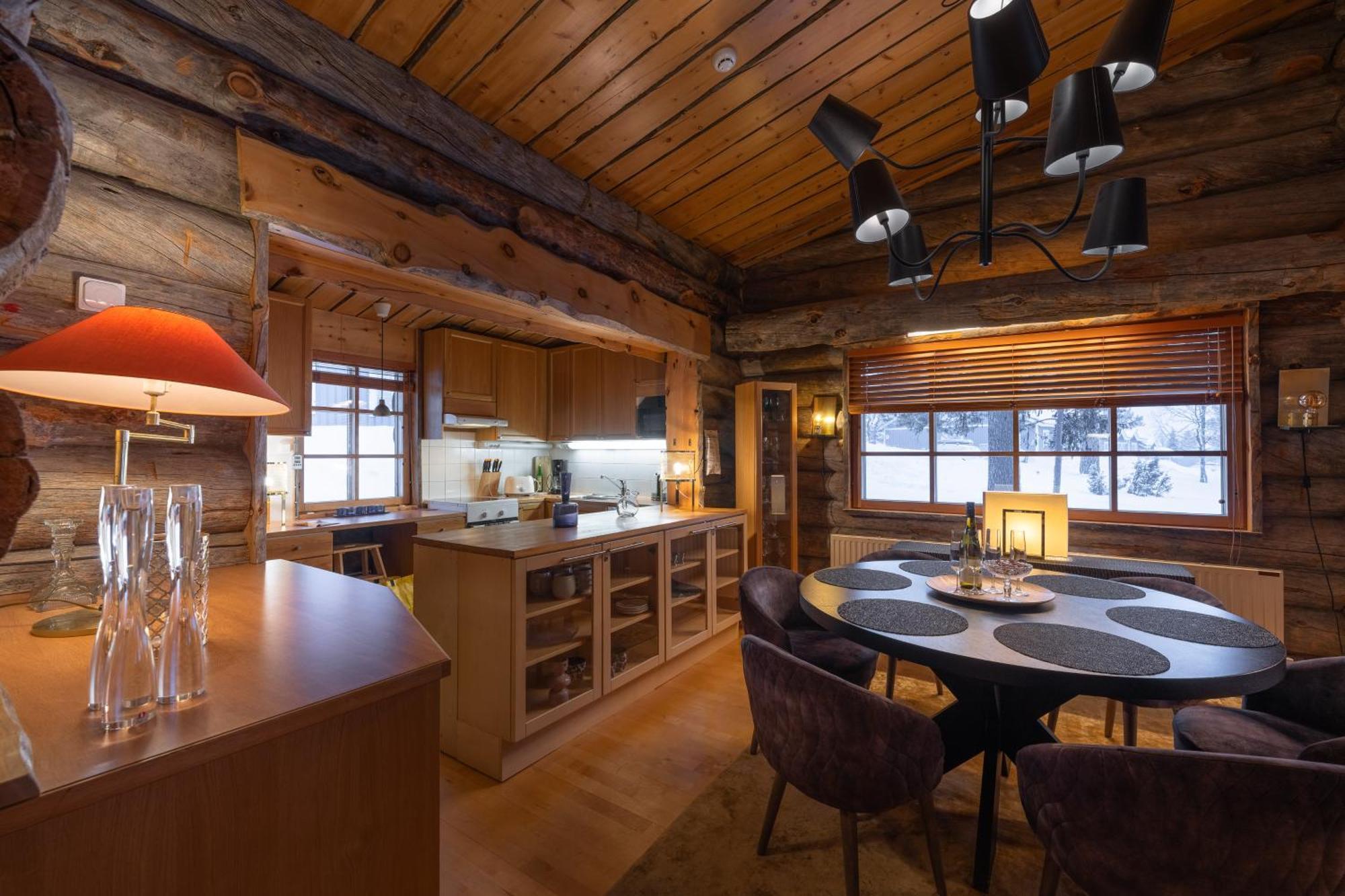 Kuukkeli Log Houses Teerenpesae - Premium Suite A48 Saariselka Bagian luar foto