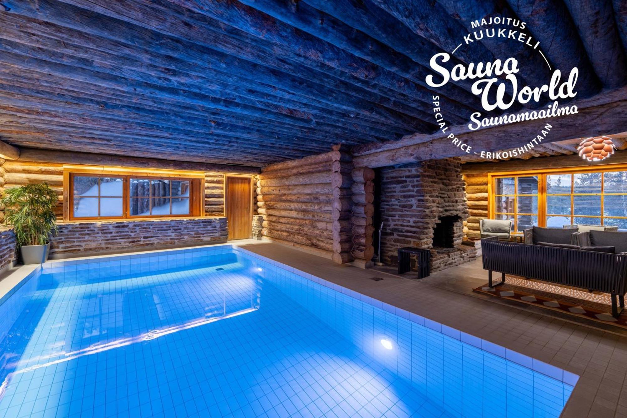 Kuukkeli Log Houses Teerenpesae - Premium Suite A48 Saariselka Bagian luar foto
