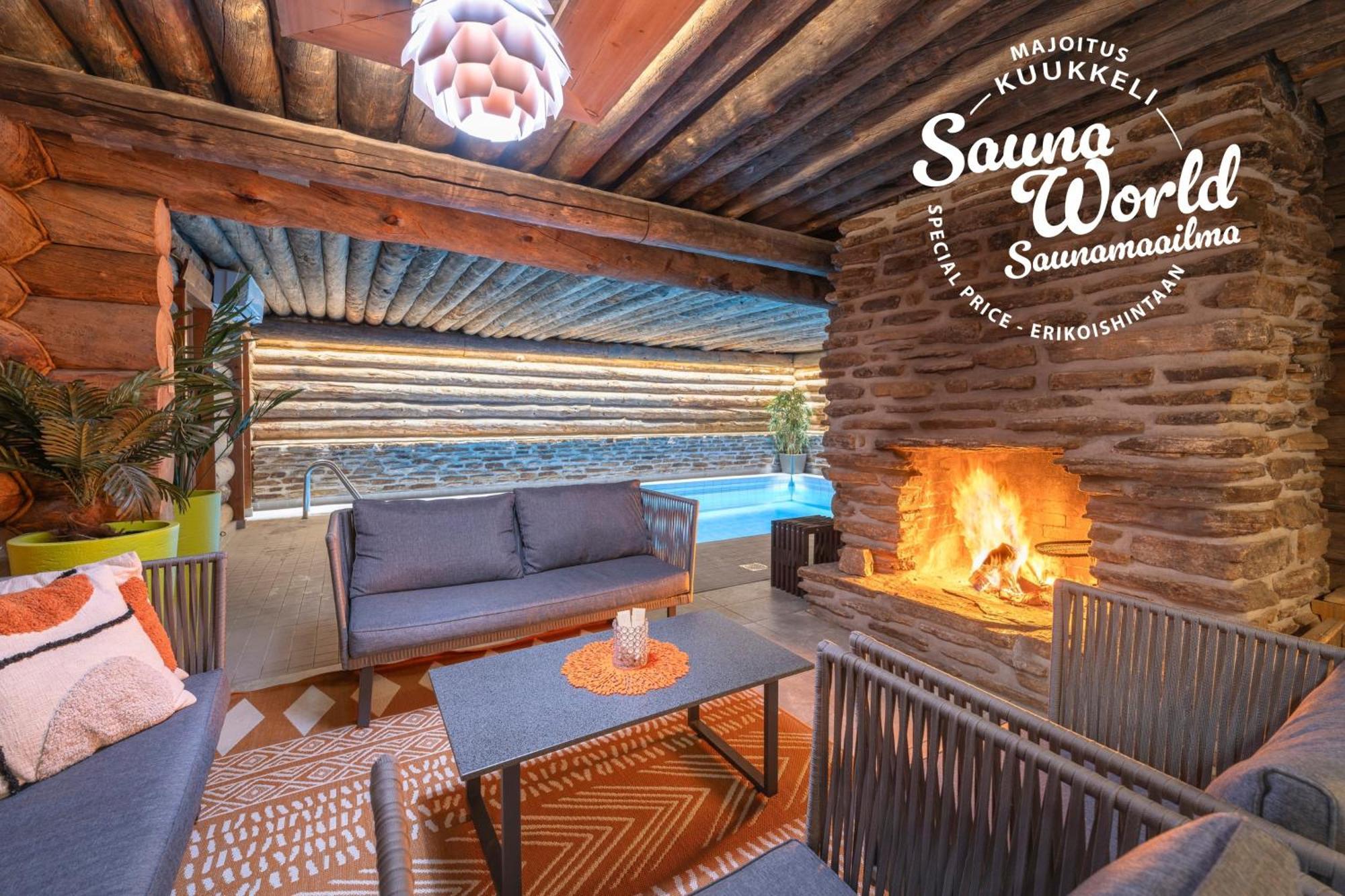 Kuukkeli Log Houses Teerenpesae - Premium Suite A48 Saariselka Bagian luar foto