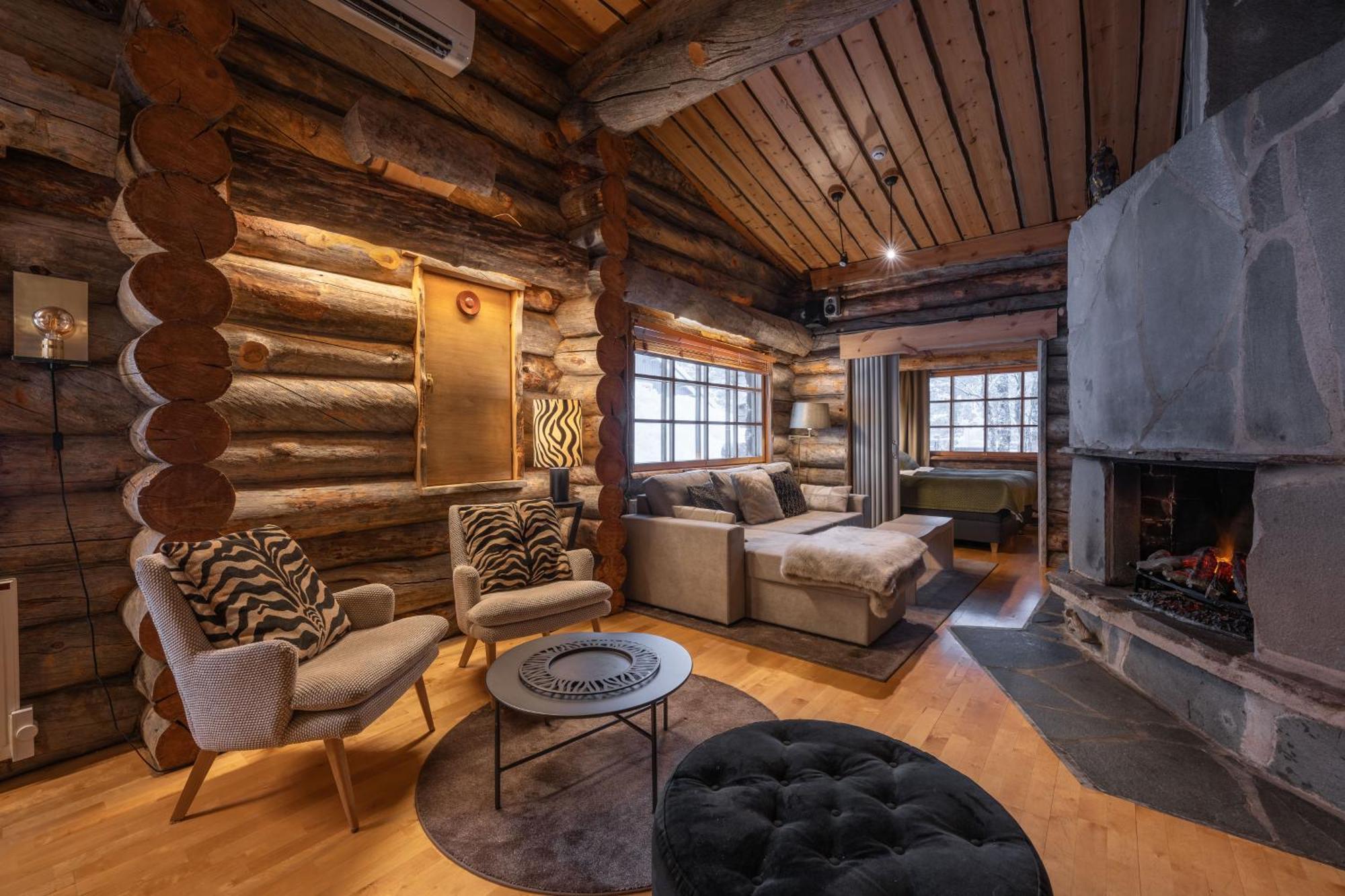 Kuukkeli Log Houses Teerenpesae - Premium Suite A48 Saariselka Bagian luar foto
