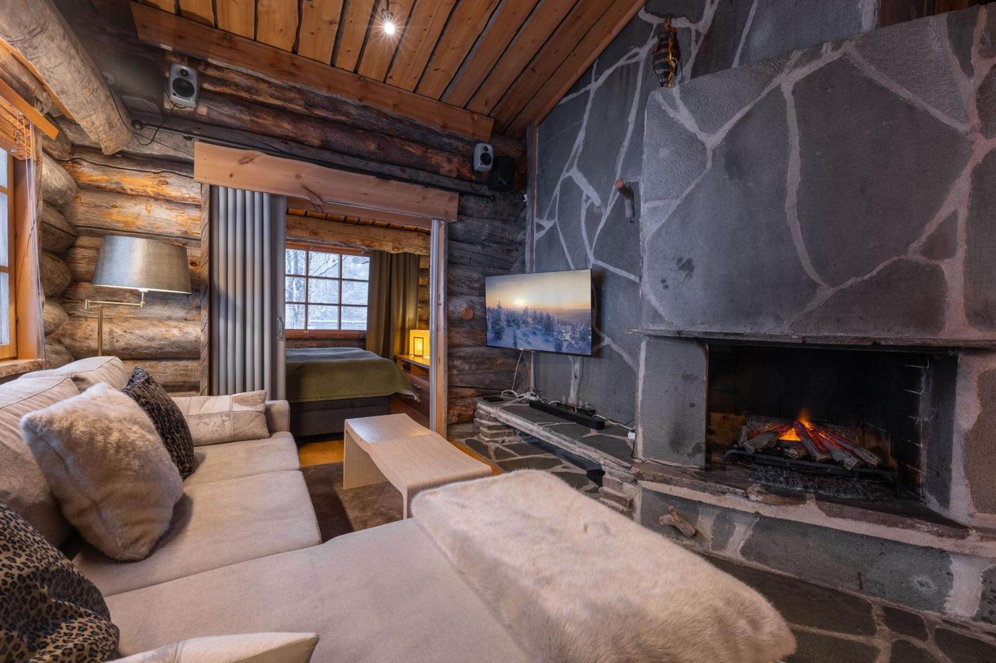 Kuukkeli Log Houses Teerenpesae - Premium Suite A48 Saariselka Bagian luar foto